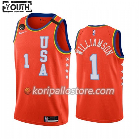 New Orleans Pelicans Zion Williamson 1 Nike 2020 Rising Star Lasten Pelipaidat Swingman